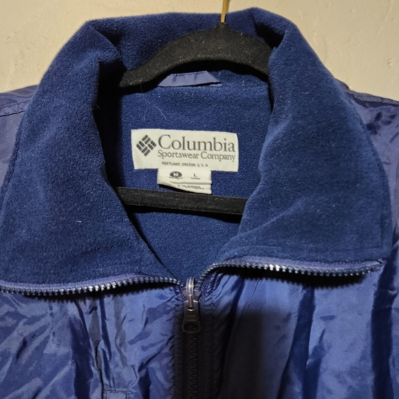Vintage Columbia Womens Cinched Waist Ski/snow Jacket Size M Navy Blue - Picture 2 of 4